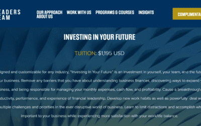 PRESS RELEASE: Leaders Team Launches Investing In Your Future Program